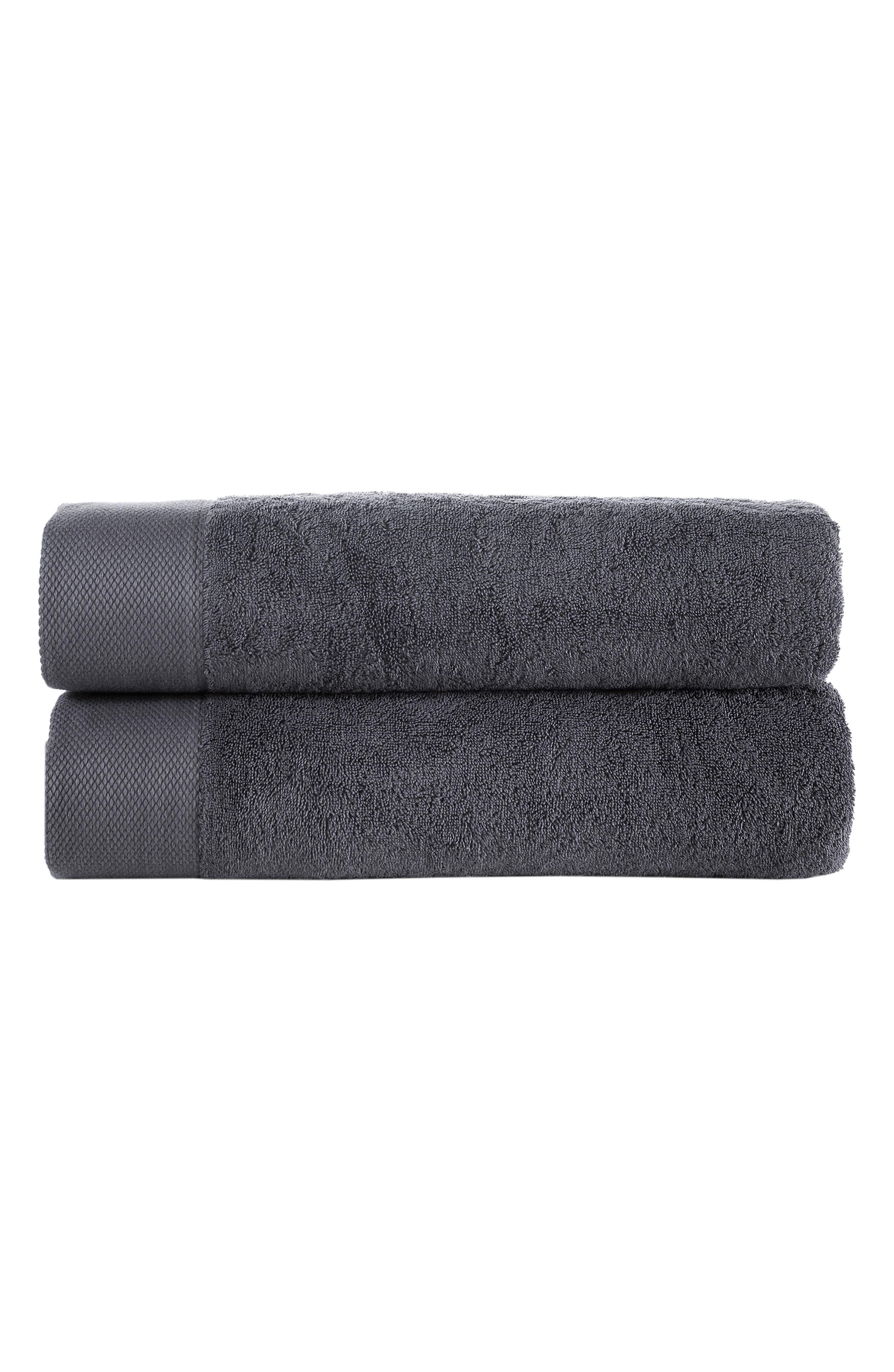 Brooks Brothers 2-Piece Solid Signature Cotton Towel Set