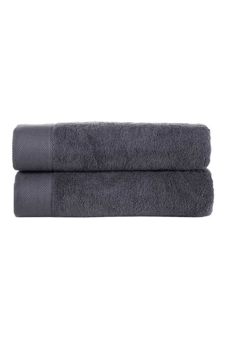 Solid Signature Cotton Bath Towel, Main, color, ANTHRACITE