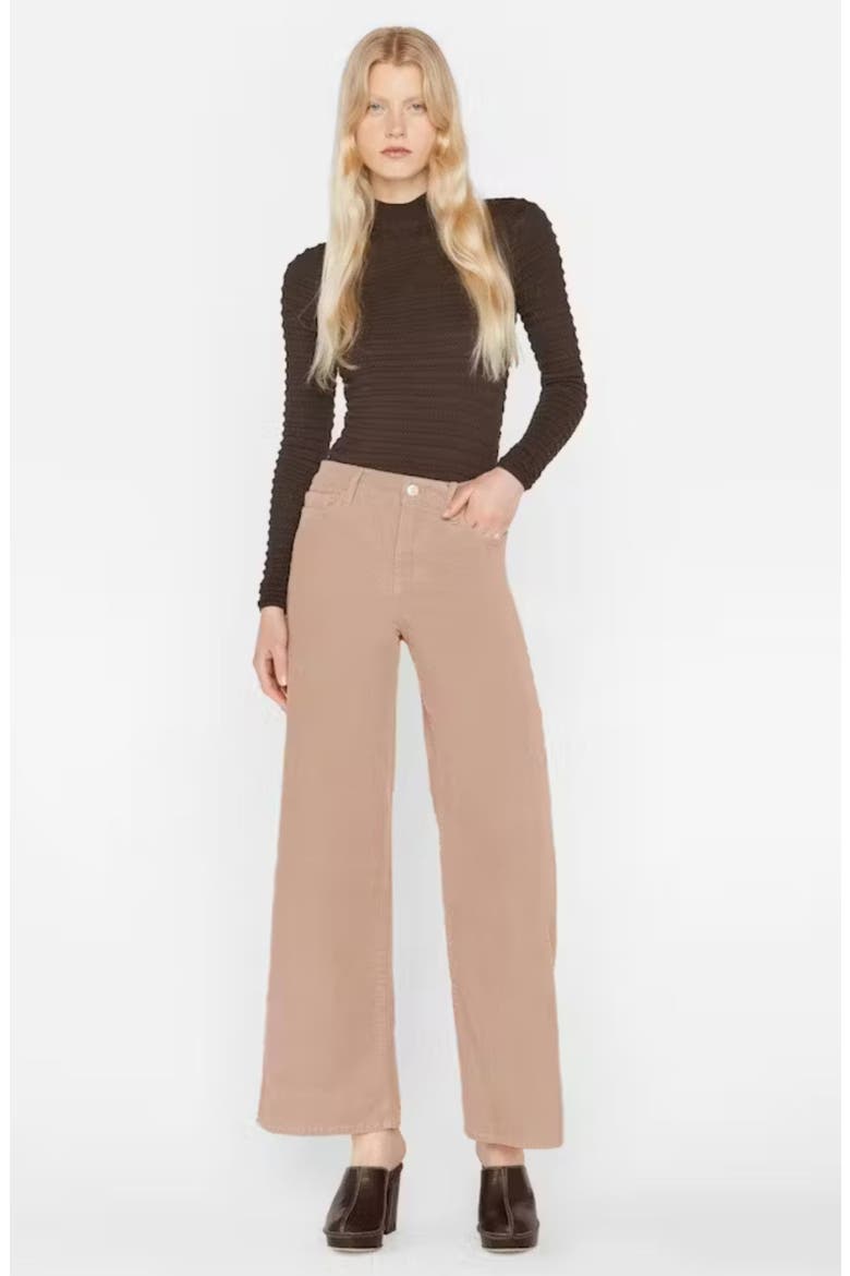 Le Slim Palazzo Corduroy Pants, Alternate, color, BLUSH