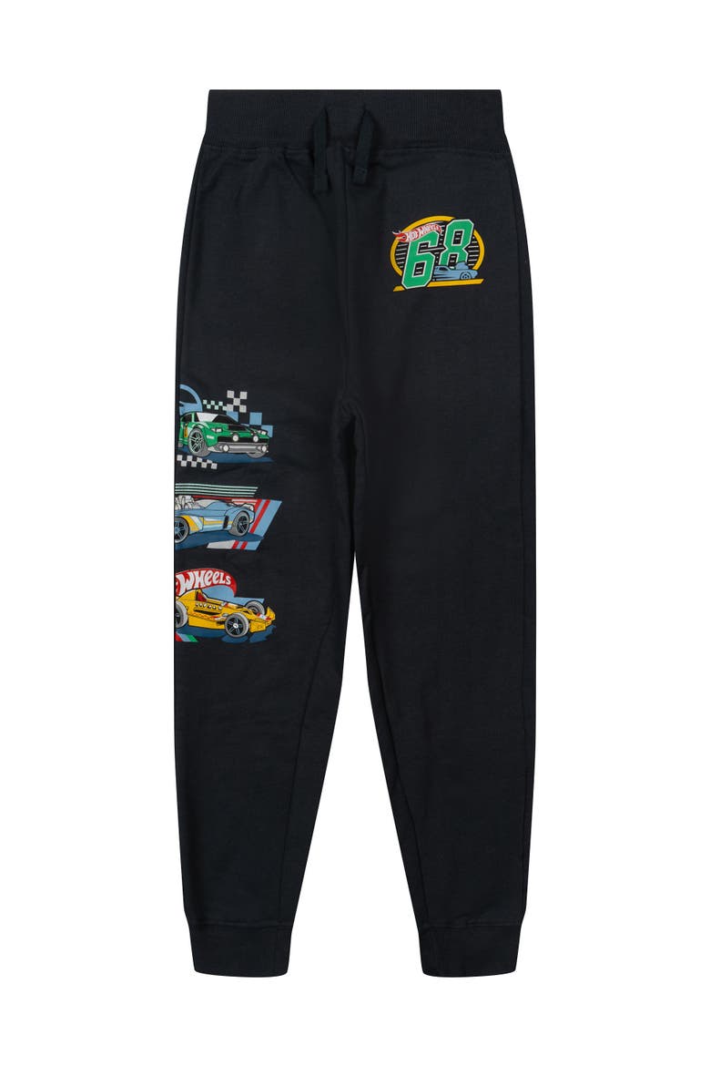 2-Pack Racing Fleece Jogger Pants, Alternate, color, Charcoal Navy