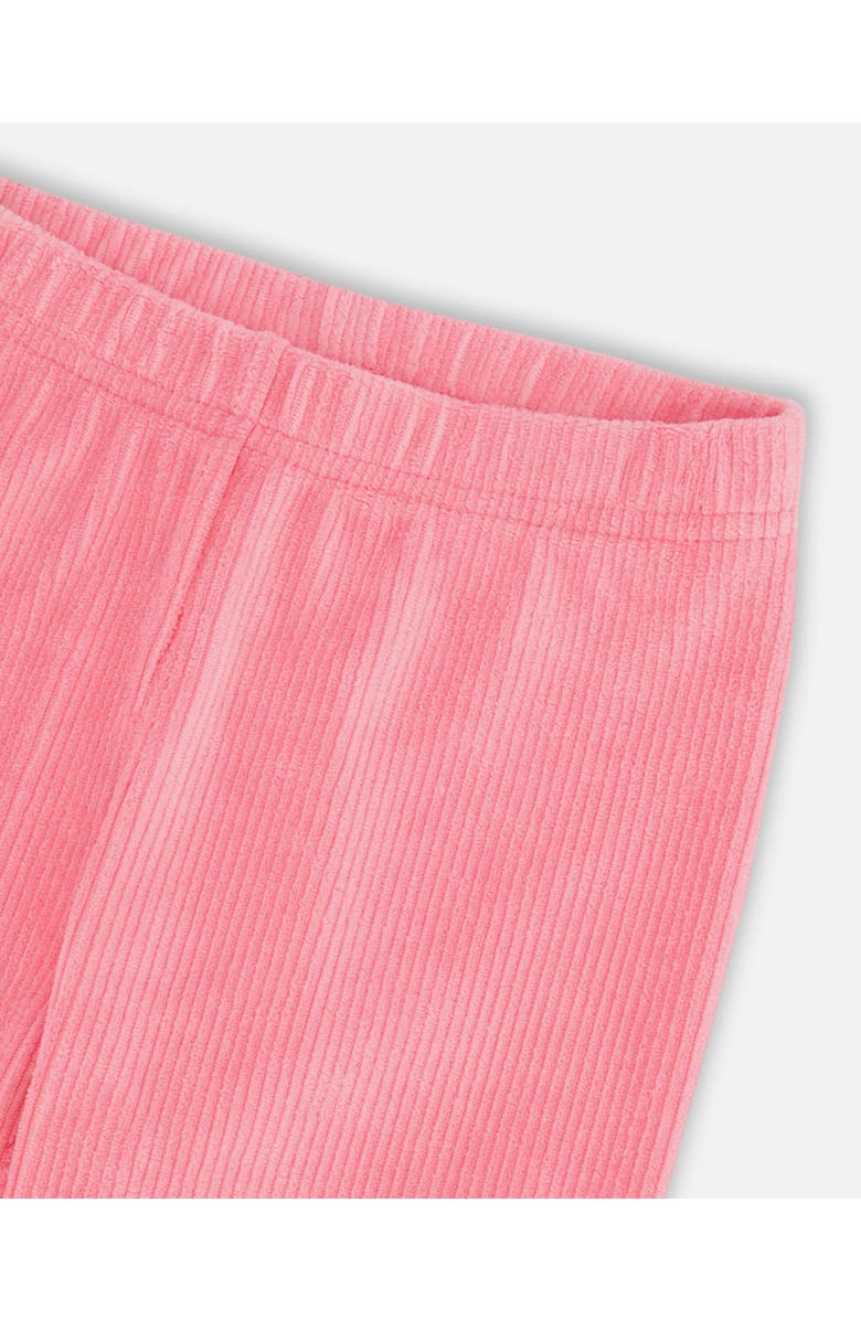 Deux par Deux Girl's Velvet Stretch Leggings Candy Pink, Alternate, color,