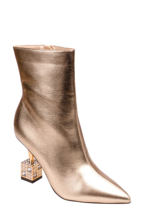 Crown Pointed Toe Bootie (Women)