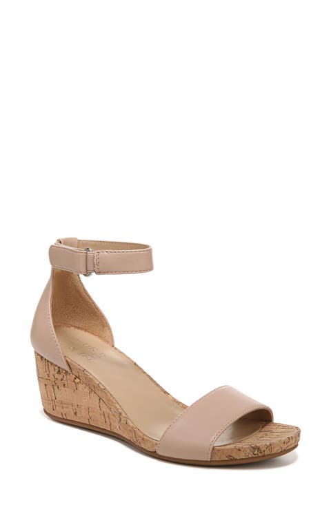 Areda Ankle Strap Wedge Sandal - Wide Width Available (Women)