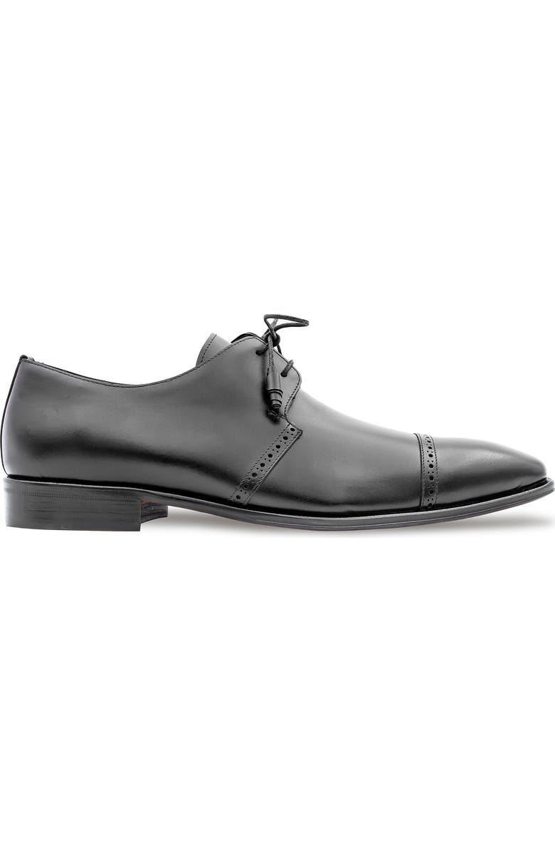 Mezlan 2-Eyelet Cap Toe Leather Derby, Alternate, color, Black