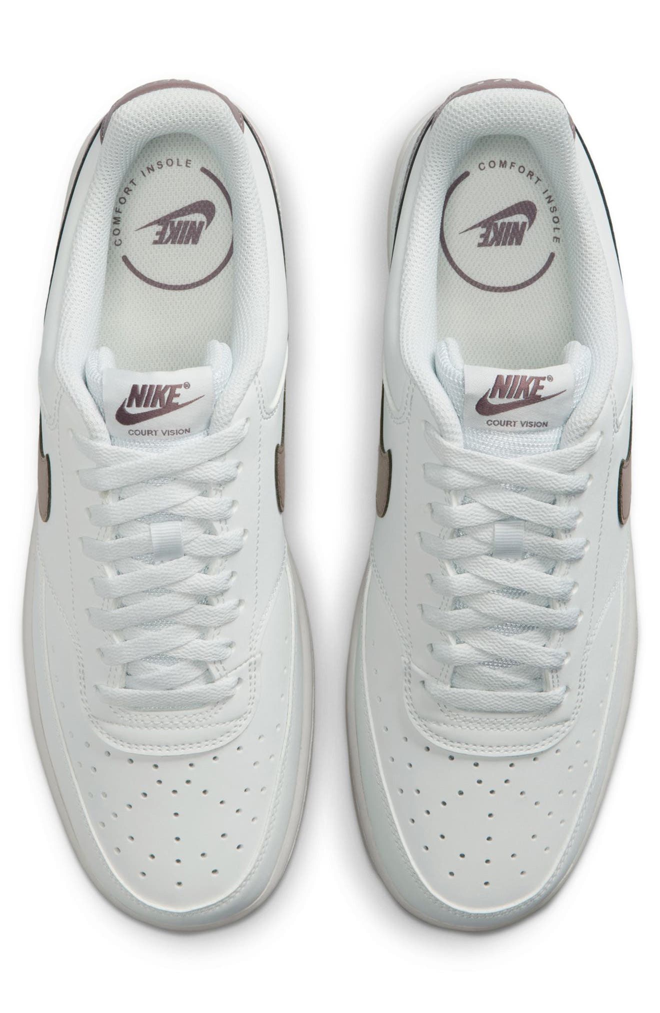Court Vision Low Top Sneaker, Alternate, color, OFF WHITE/ TATTOO