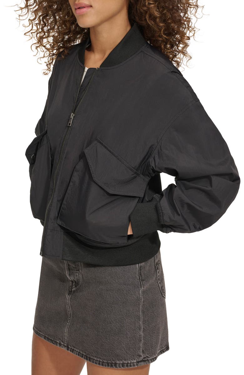 Levi's<sup>®</sup> Techy Nylon Bomber Jacket, Alternate, color, Black