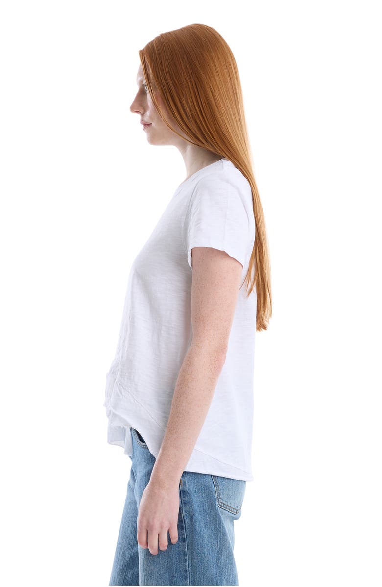 Wilt Boxy Short Sleeve Mixed Hem, Alternate, color, White
