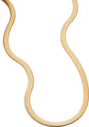 Mint & Lily Herringbone Gold Chain Necklace