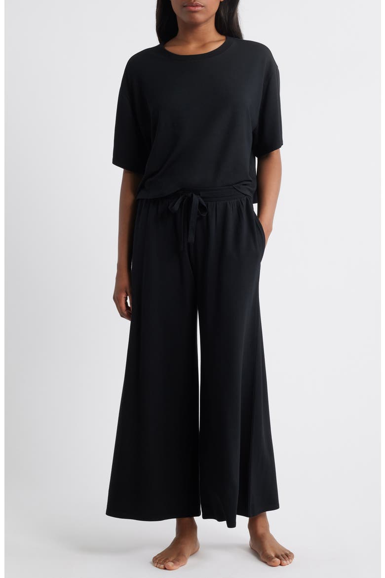 Comfy Jersey Pajamas, Main, color, BLACK