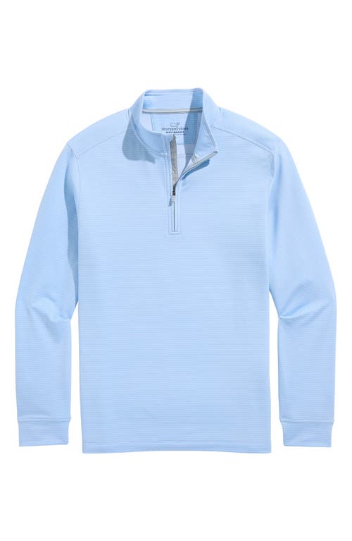 Vineyard Vines Performance Club Quarter-zip Pullover In Blue