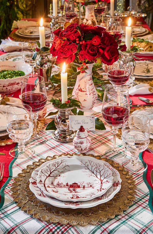 Juliska Country Estate Winter Frolic 4-piece Dinnerware Set In Red