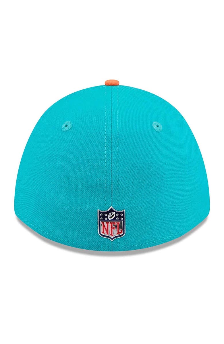 New Era Men's New Era  Aqua/Orange Miami Dolphins 2026 NFL Draft 39THIRTY M-Crown Flex Hat, Alternate, color, Aqua