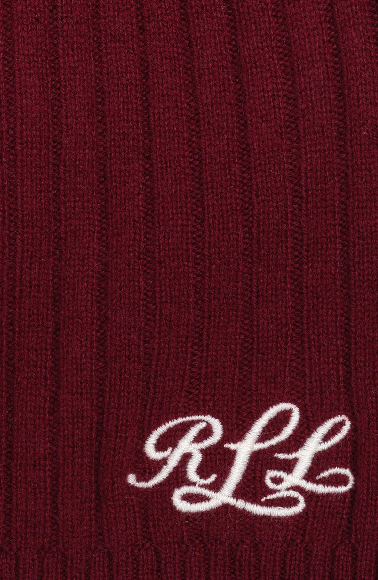 Lauren Ralph Lauren Signature Cashmere Beanie, Alternate, color, Dark Garnet