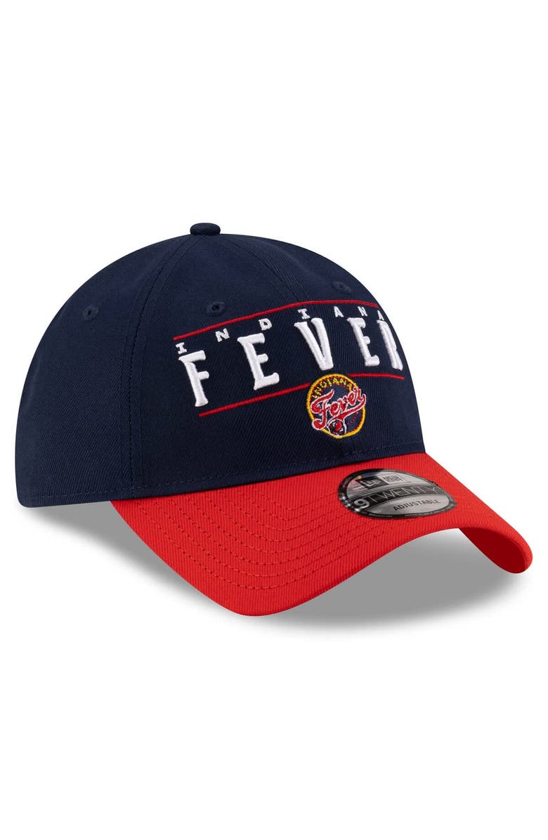 New Era Unisex New Era Navy/Red Indiana Fever 2025 WNBA Draft 9TWENTY Adjustable Hat, Alternate, color,