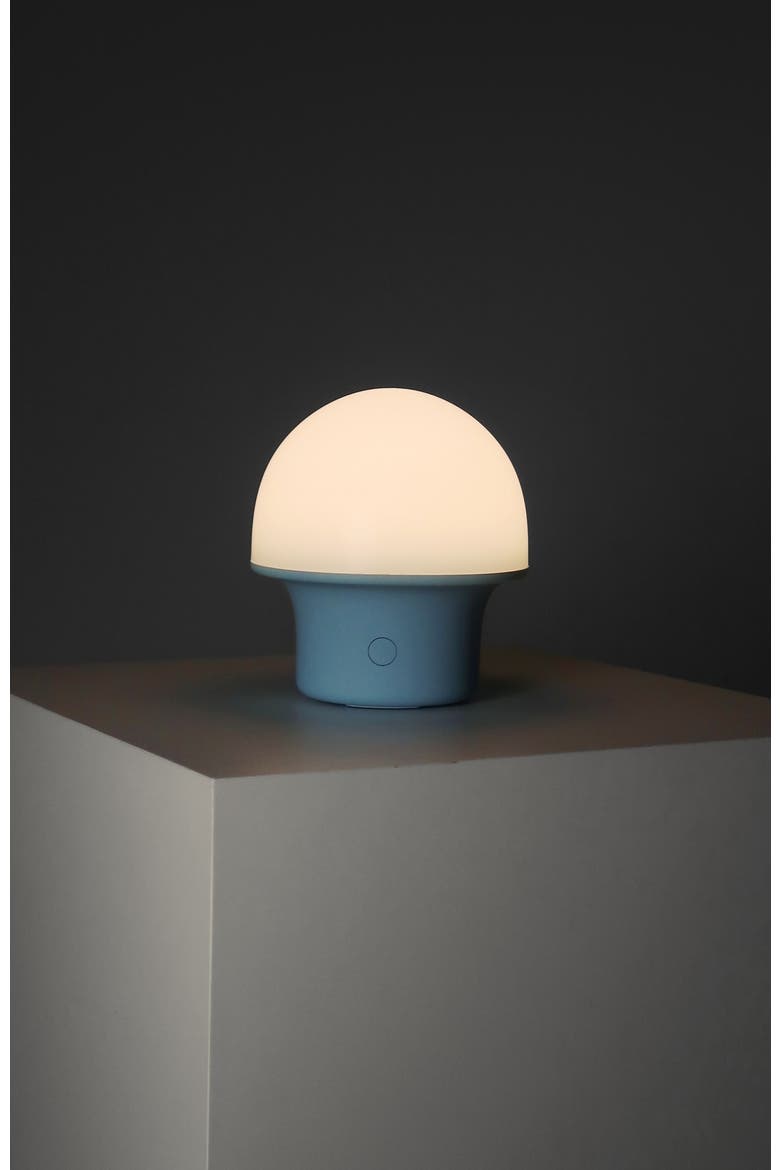 Portobello 6.6" Indoor/Outdoor USB-C Rechargeable Portable LED Table Lamp with 3-Way Dimmer, Alternate, color, Light Blue