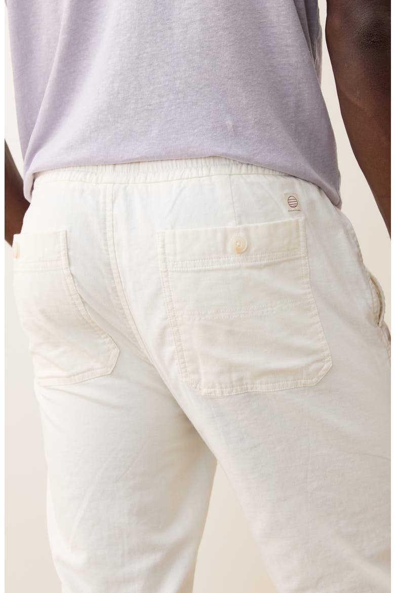 Saturday Stretch Cotton Beach Pants, Alternate, color, WHITE