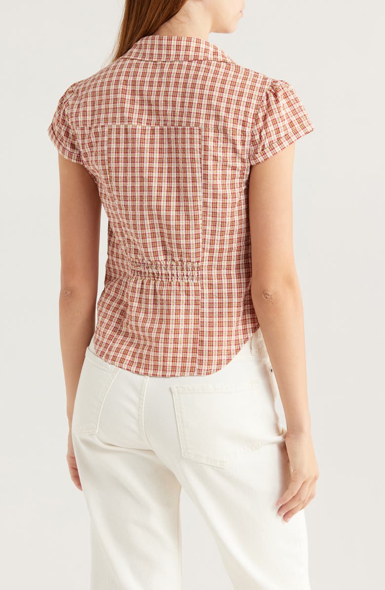 Plaid Button-Up Shirt