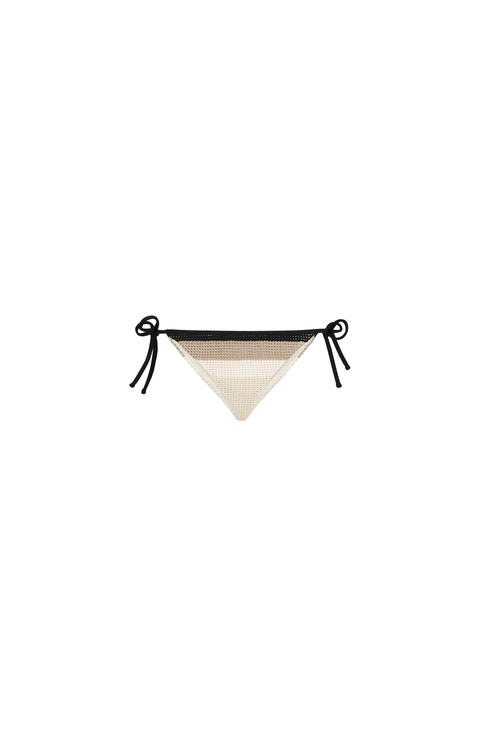 Net knit bikini bottoms
