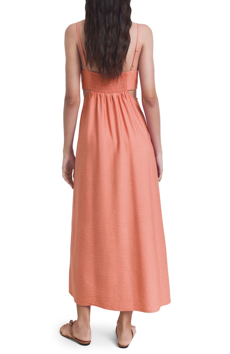 MANGO Cutout Midi Dress, Alternate, color,