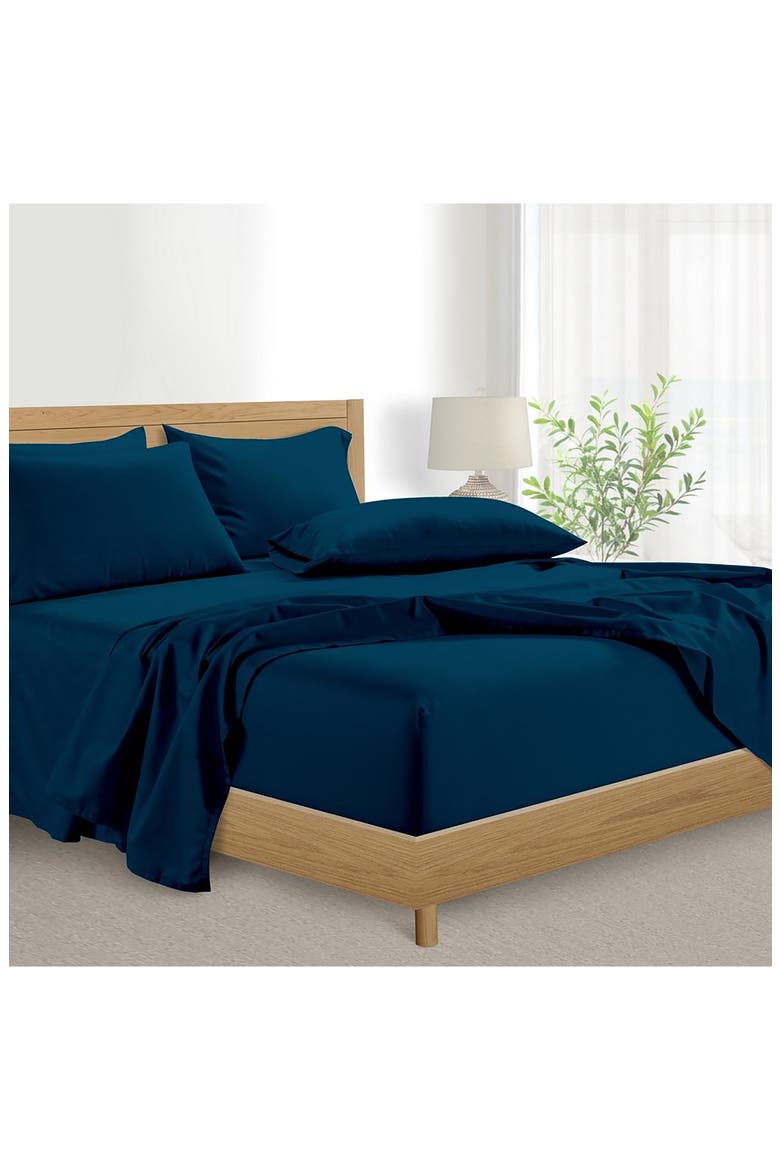 1000 Thread Count Egyptian Cotton 6-Piece Sheet Set, Alternate, color, BLUE COVE