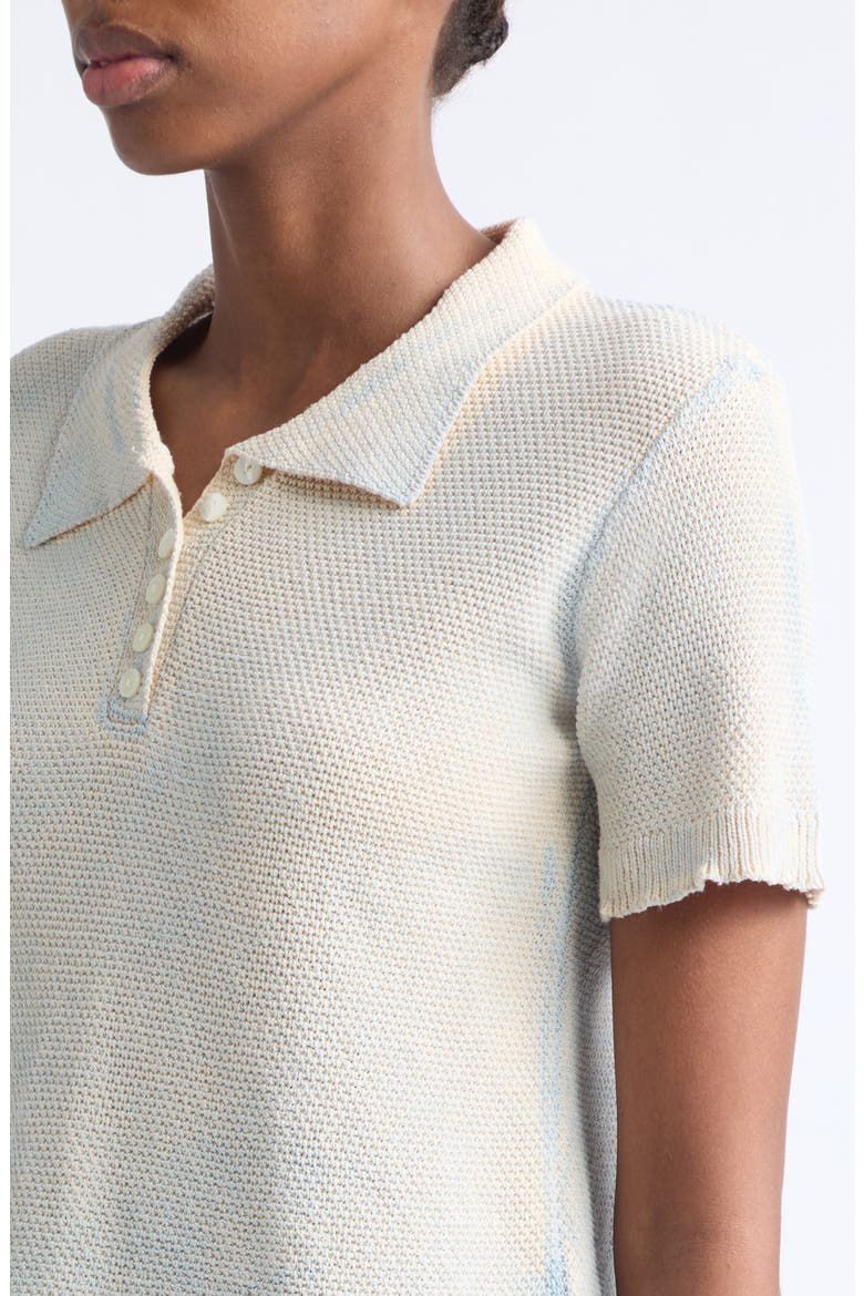 Stamped Cotton Polo, Alternate, color, PALE BLUE