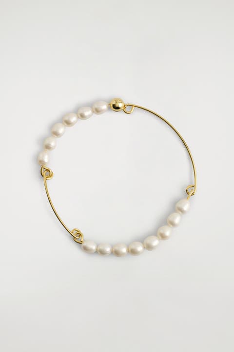 Freshwater Pearl Cuff Necklace
