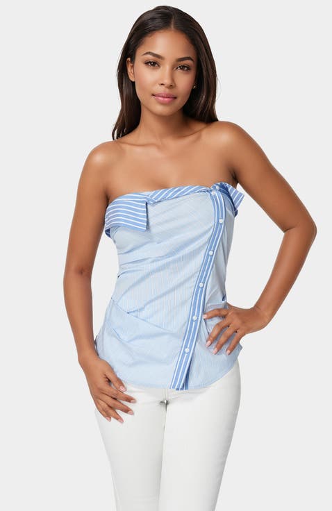 Ruched Asymmetric Top