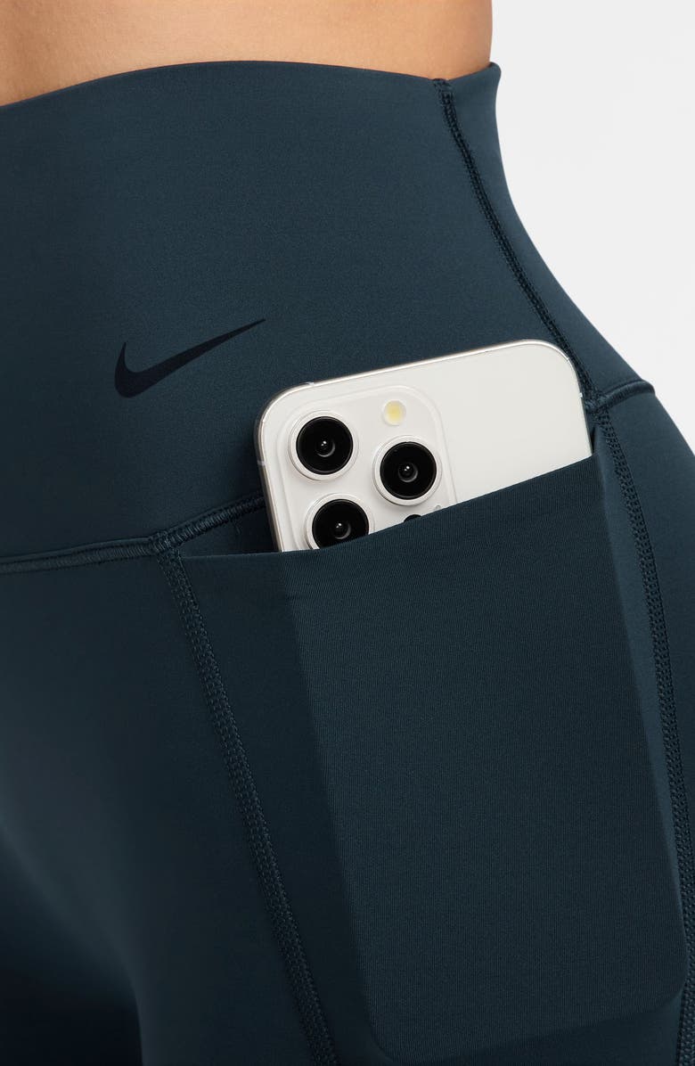 Nike Universa Medium-Support High-Waisted Pocket 7/8 Leggings, Alternate, color, 478 Armory Navy/Anthracite/Black