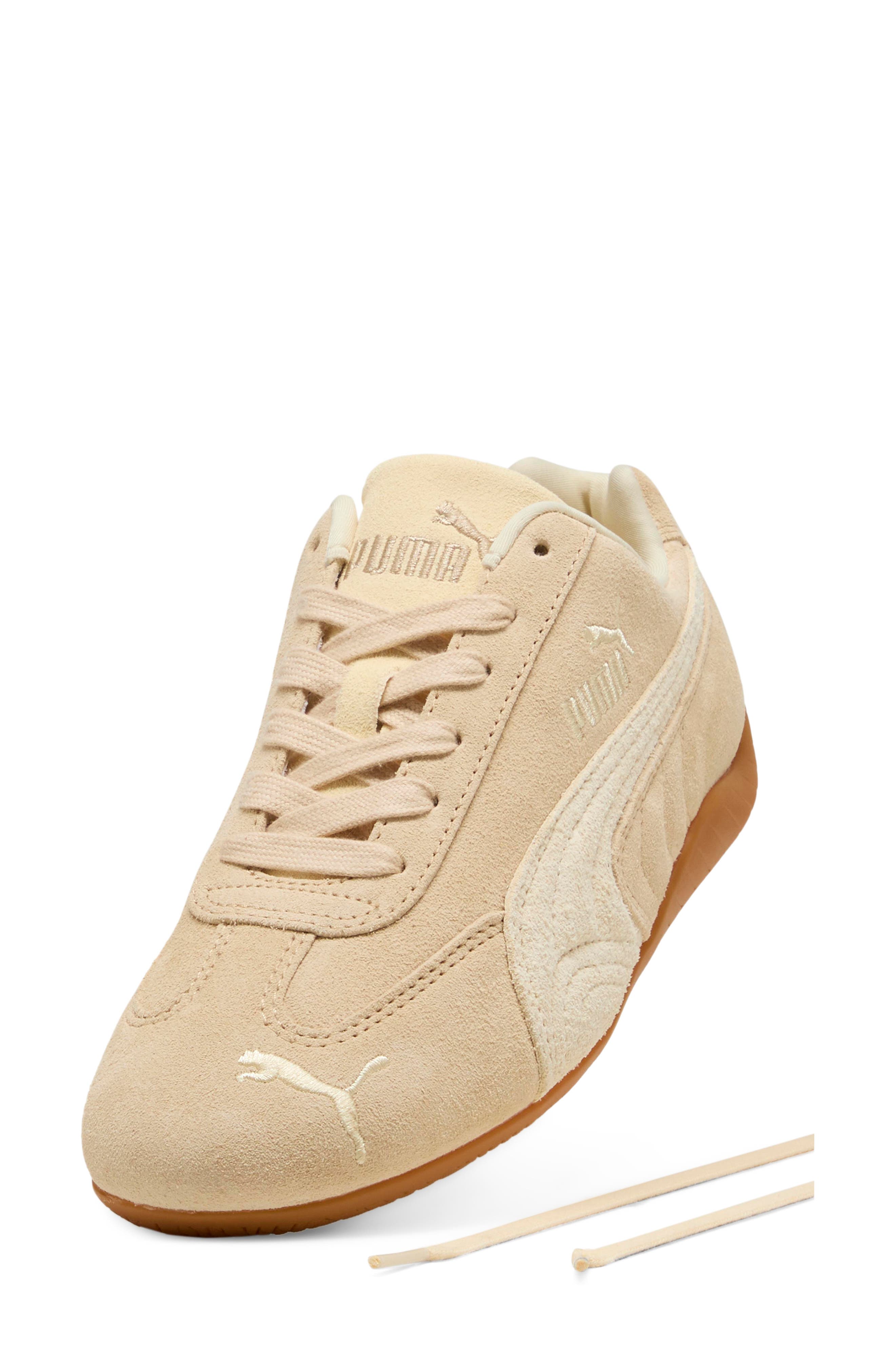Speedcat Elevated Leather Sneaker, Alternate, color, CASHEW BROWN/ GUM