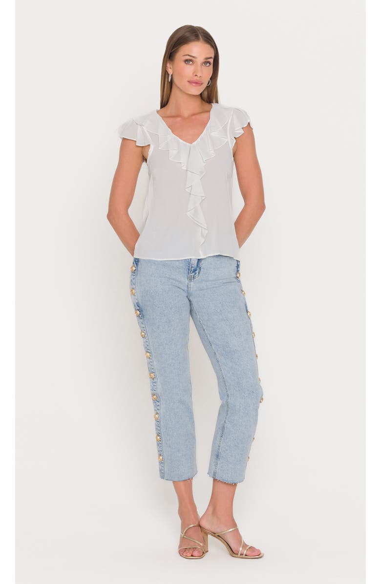 Generation Love Everheart Georgette Blouse, Alternate, color, White