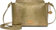 Brahmin Hillary Croc Embossed Leather Crossbody Bag