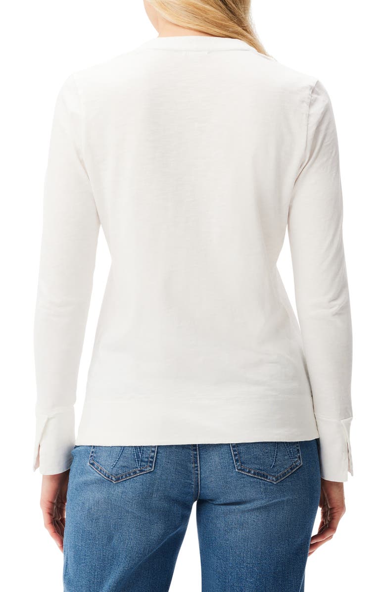 NZT by NIC+ZOE Split Neck Long Sleeve Top, Alternate, color,