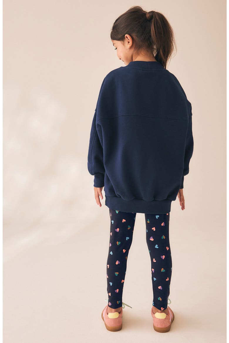 Kids' Sequin Heart Sweatshirt and Leggings Set, Alternate, color, BLUE