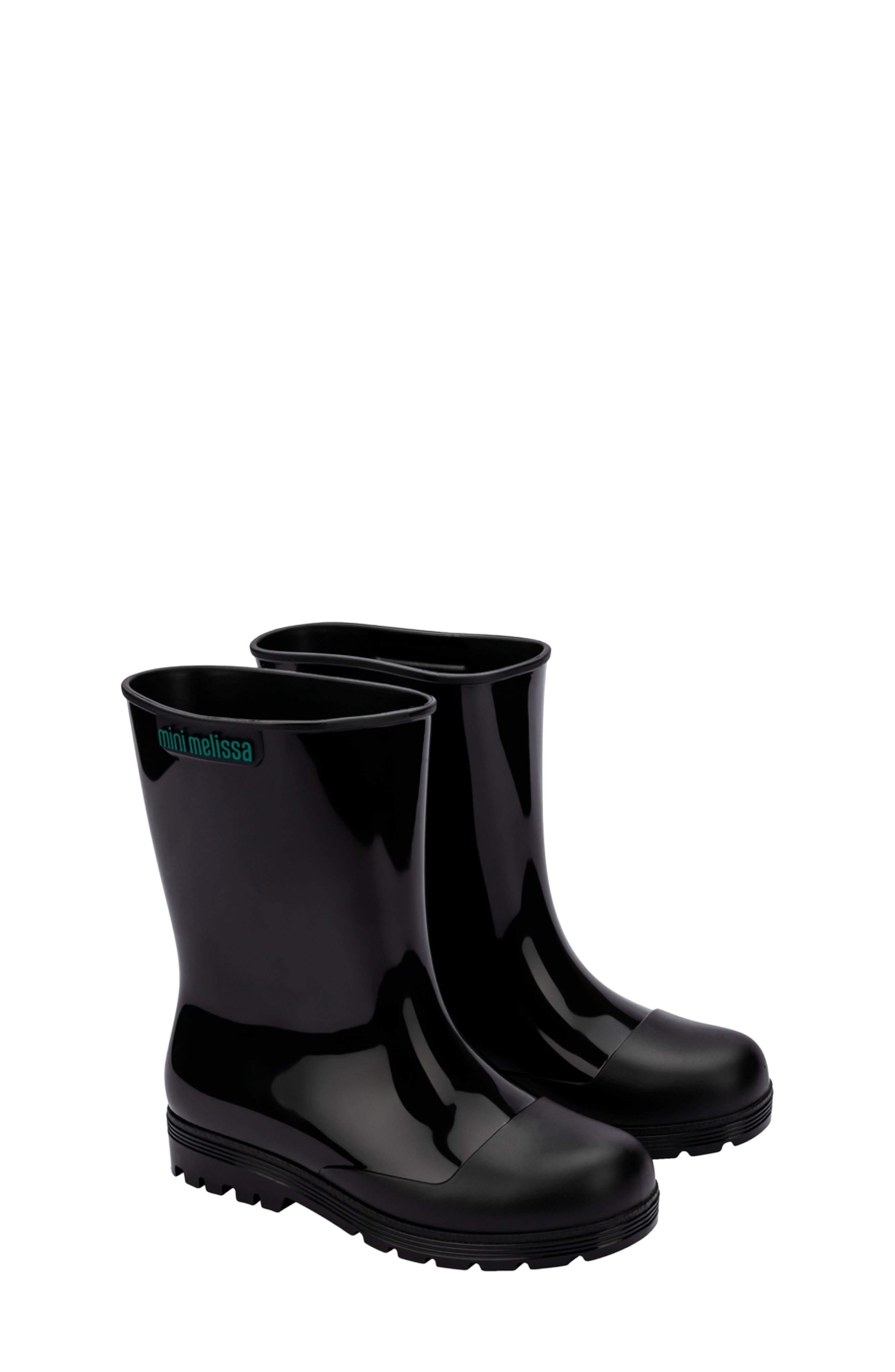 Melissa Kids' Welly Rain Boot, Main, color, Black