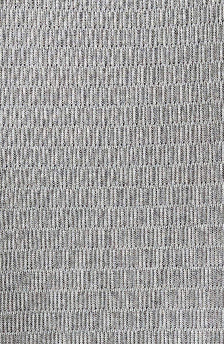 Thom Browne Stripe Trim Cotton T-Shirt, Alternate, color, 