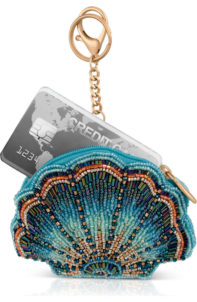 Mary Frances Accessories Blue Cove Coin Purse, Alternate, color, Blue