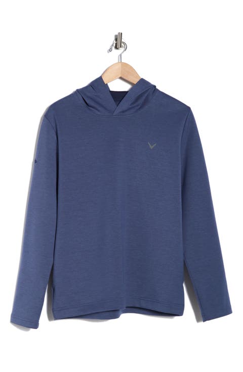 Heathered Hooded Pullover