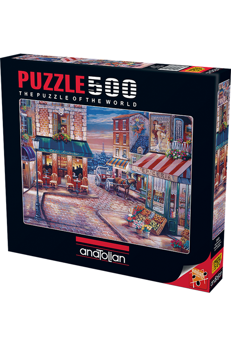 Cafe Rendezvous 500 piece Jigsaw Puzzle for Adults, Main, color, Multicolor