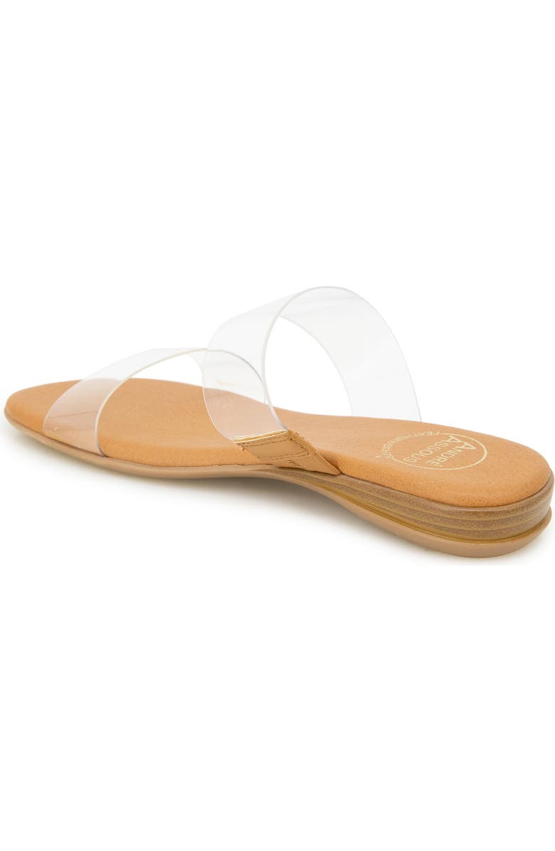 André Assous Nabila Flat Sandal, Alternate, color, Clear