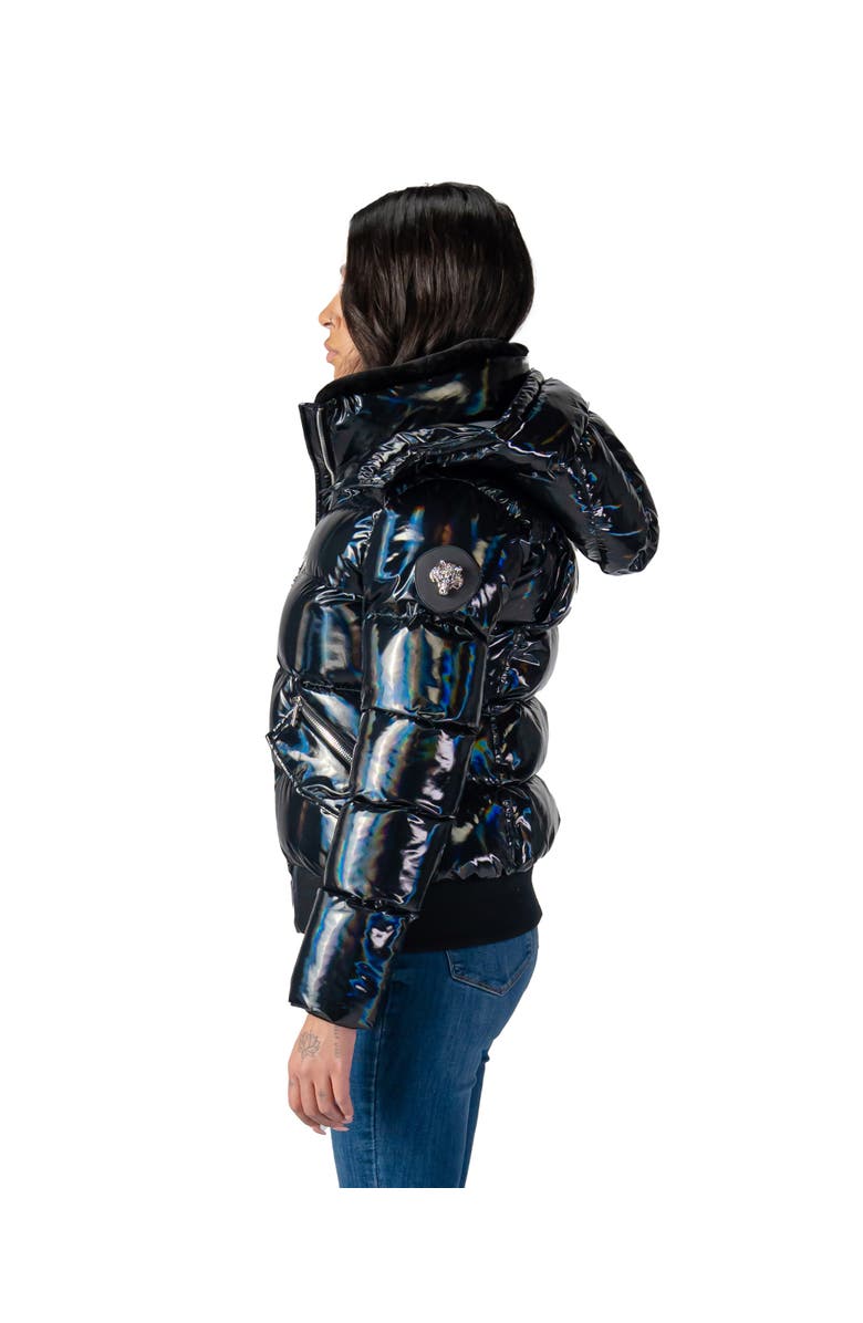 Woodpecker Women's Woody Bomber Quilted Coat, Alternate, color, Oily Black