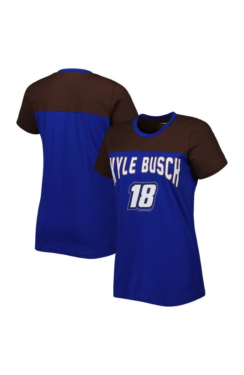 G-III 4HER BY CARL BANKS Women's G-III 4Her by Carl Banks Royal/Black Kyle Busch Box Score T-Shirt, Main, color, Royal