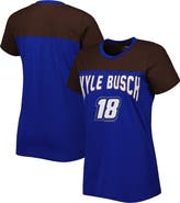 G-III 4HER BY CARL BANKS Women's G-III 4Her by Carl Banks Royal/Black Kyle Busch Box Score T-Shirt