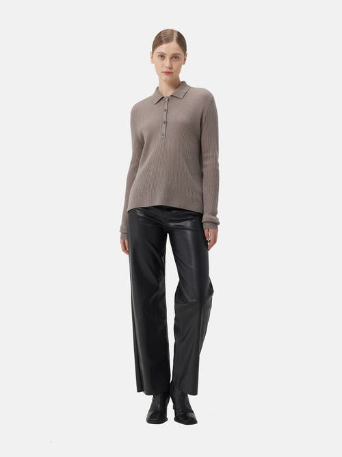 Gobi Mongolian Cashmere Cashmere Polo In Sand