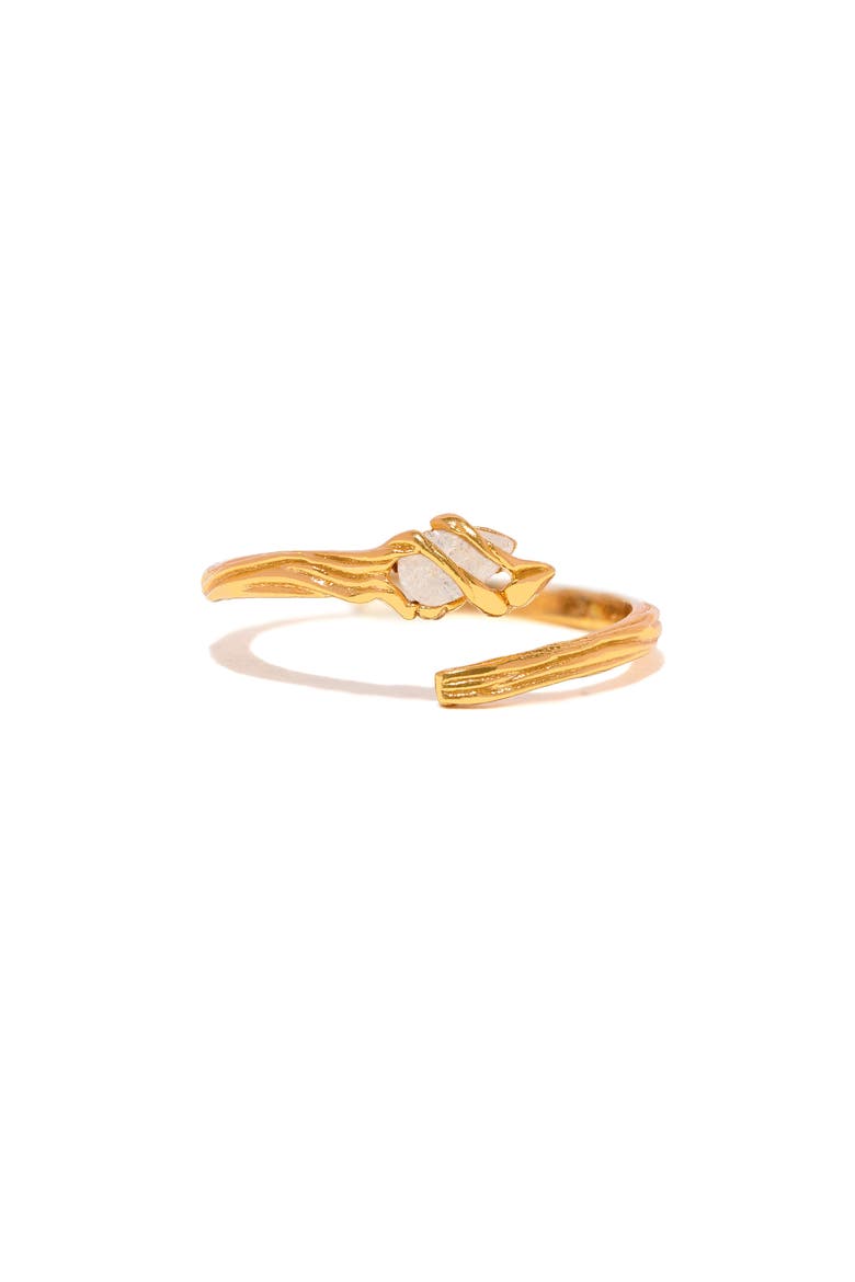 Gandalf Staff Cubic Zirconia Ring, Main, color, GOLD