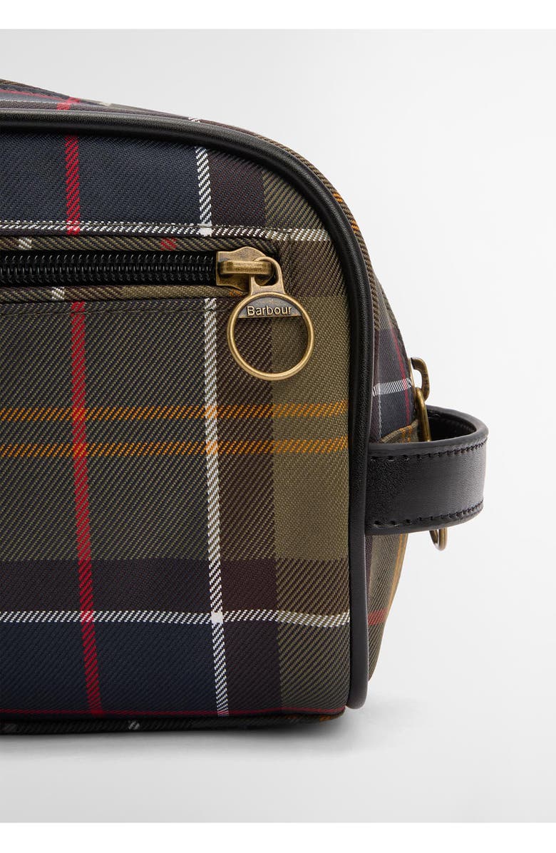 Barbour Tartan Plaid Washbag, Alternate, color, Classic/ Beacon