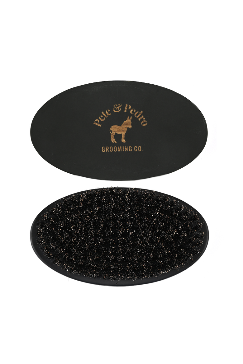 Oval Military Men's Hair & Beard Brush, Alternate, color, None