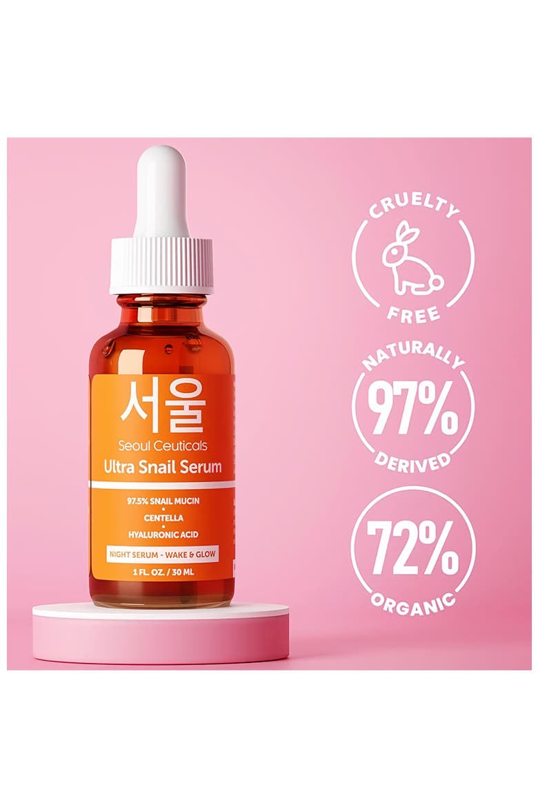 Korean Skincare Ultra Snail Serum, Alternate, color, Clear