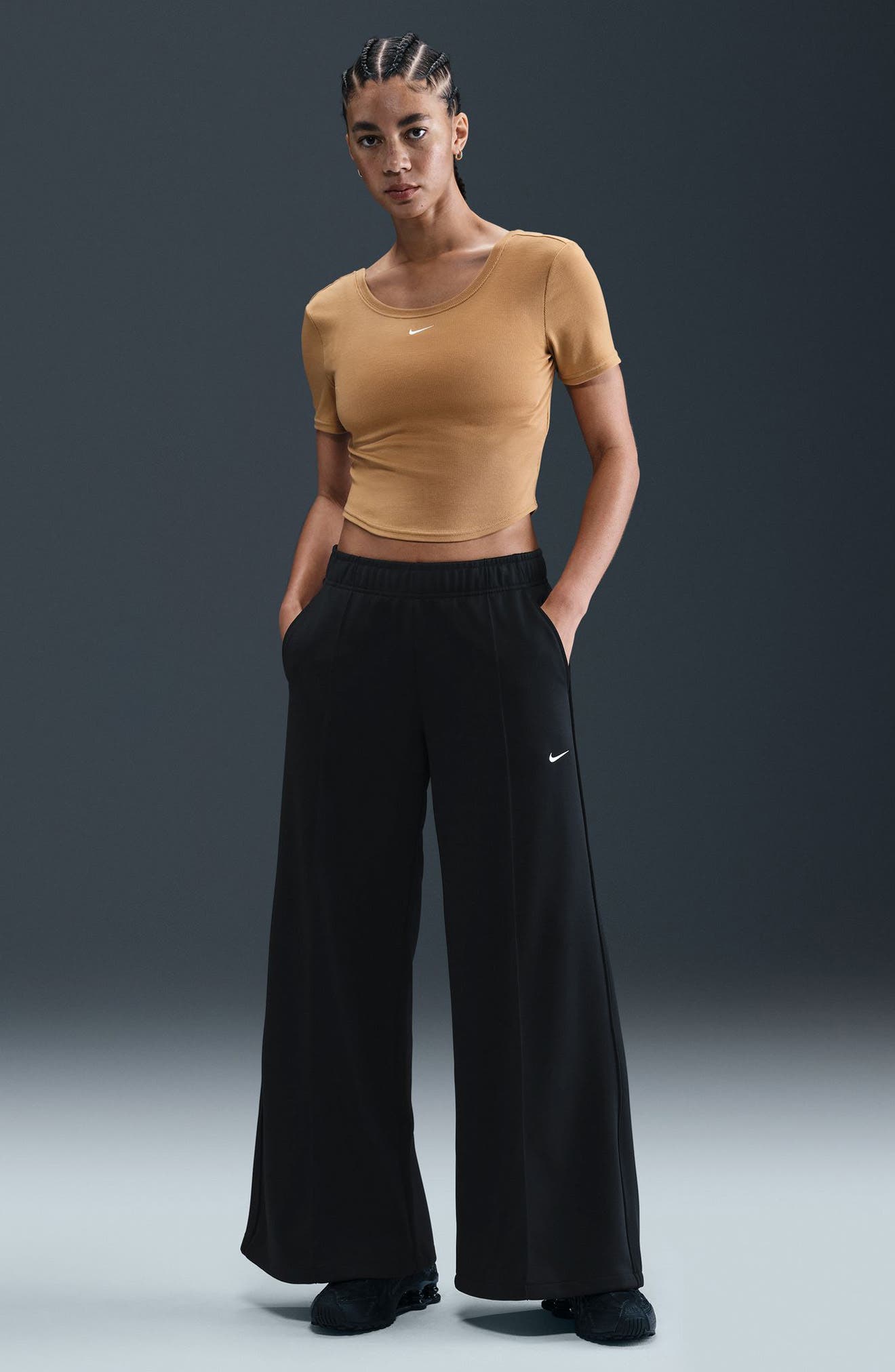 Sportswear Wide Leg Track Pants (Women) | Nordstrom
