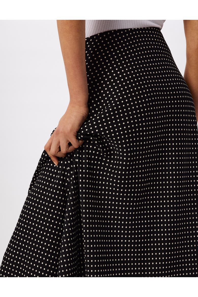 High Rise Maxi Skirt, Alternate, color, Blk/White