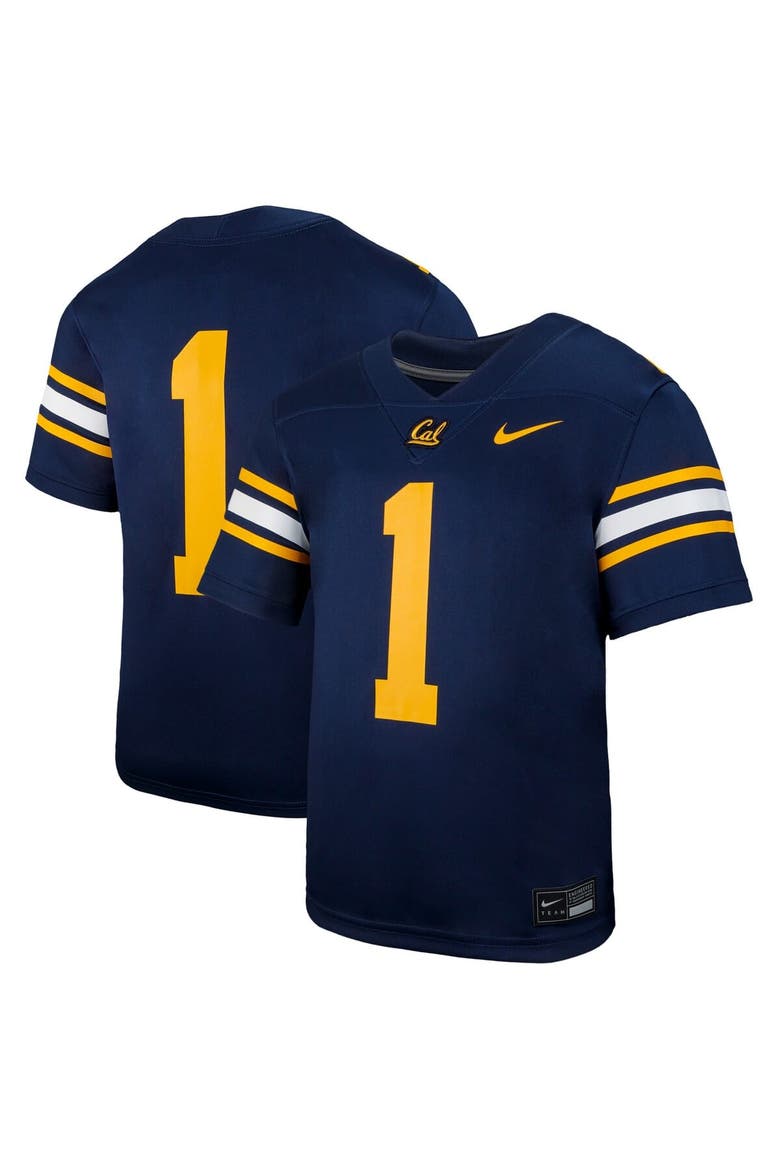 Youth Nike #1 Navy Cal Bears Untouchable Replica Game Jersey, Main, color, Navy